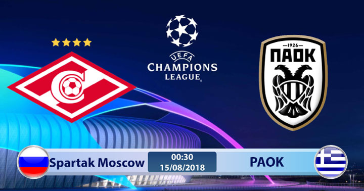 Link sopcast Spartak Moscow vs PAOK