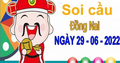 Soi cầu XSDN ngày 29/6/2022 – Soi cầu KQXS Đồng Nai thứ 4