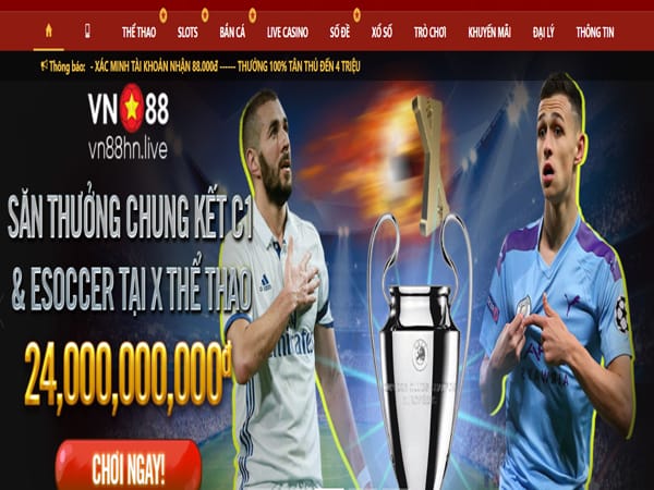 VN88 - Nhà cái cá cược bóng đá hàng đầu cho tân thủ